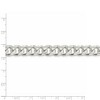 Black Bow Jewelry Men's 10.5mm Sterling Silver Solid D/C Domed Curb Chain Bracelet - 4 of 4
