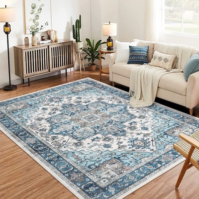 10x13 Vintage Area Rug for Living Room, Area Rug