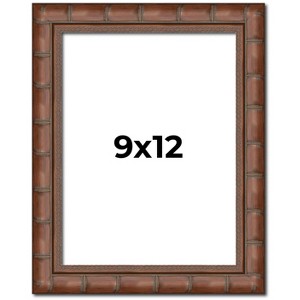 PosterPalooza | 9x12 Modern Bamboo Picture Frame, UV Acrylic, 5 Finishes - 1 of 4