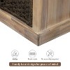 CENGHU Rustic Storage Ottoman Bench, Storage Bench with 3 Removable Classic Rattan Basket, Entryway Bench with Removable Cushion - 4 of 4