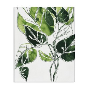 Stupell Industries Intricate Palm Vines Unique Green Leaves Canvas Art - 1 of 4
