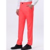 Lars Amadeus Men's Dress Business Classic Fit Flat Front Suit Trousers - 2 of 4