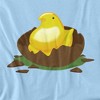 Hatching Chocolate Easter Egg Adult T-Shirt Light Blue - 2 of 4