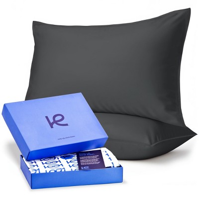 Kickoff 100% Bamboo Viscose Pillowcases Only, Hidden Zipper, Cooling Breathable, Bedding Pillow Covers for Hot Sleepers