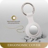 Insten 2 Pack Silicone Case & Keychain Ring Compatible with AirTag / Air Tag, Accessories Holder, White/Pink - image 2 of 4