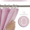 Pink Ruffle Shower Curtain - Farmhouse Ruffled Fabric for Bathroom 72 inches x 72 inch - 4 of 4