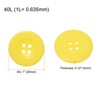 Unique Bargains Resin Snap Fastener Round Flat 4-Hole Sewing Buttons 10 Pcs - 2 of 4