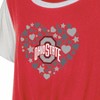 NCAA Ohio State Buckeyes Girls' White Tie T-Shirt - 3 of 3