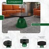 LeisureMod Tully Glass Coffee Table, Modern Side Table with Black Rim for Home - 4 of 4