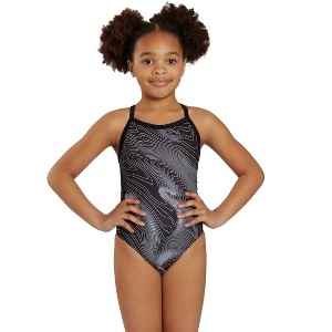 Sporti HydroLast Sonar Waves Thin Strap One Piece Swimsuit (22-40) - 1 of 4