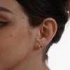 Gold Hoop Earrings Set for Women Trendy, 14K Gold Plated Lightweight Small Gold/Silver Hoop Earrings for Women Chunky Open - 4 of 4