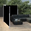 vidaXL Patio Retractable Double Side Awning 66.9 in.x236.2 in. Black - 3 of 4