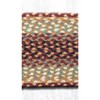 Earth Rugs Burgundy/Gray/Cream Oval Braided Stair Tread – Durable & Rustic 27"x8.25" - 3 of 3