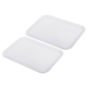 Unique Bargains Plastic Rectangle Reusable Fast Food Dining Areas Serving Trays - 1 of 4
