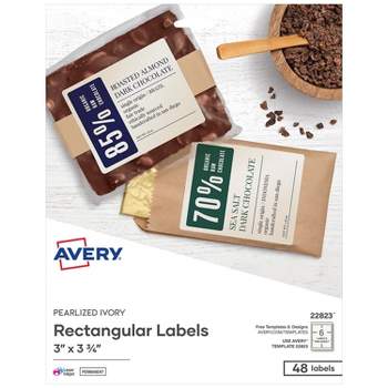 Avery Print-to-the-Edge Pearlized Ivory 22823