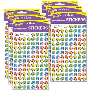 Trend Enterprises TREND Happy Books superShapes Stickers 800 Per Pack 6 Packs (T-46053-6) - 1 of 2