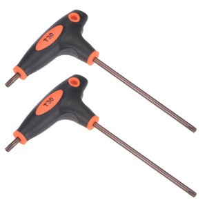 Unique Bargains Tamper Proof Long Arm Torx Star Head Metric T-Shape Wrenches 2 Pcs - 1 of 4