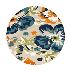 World Rug Gallery Bergamo Contemporary Floral Indoor/Outdoor Area Rug - 1 of 4
