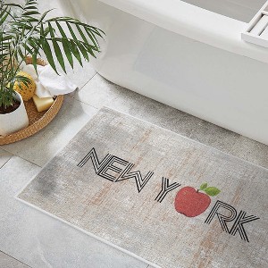 Sussexhome Non-Skid Ultra-Thin Area Rugs for Laundry Room, Entryway, Bathroom and Kitchen - Washable Multipurpose Floor Mat - US States - 1 of 4