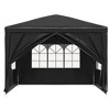 vidaXL Party Tent Anthracite Polyethylene and Steel 10 ft x 10 ft - 3 of 4