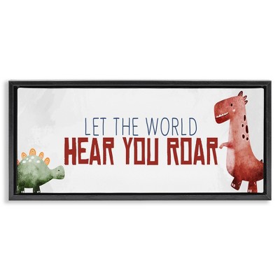 Stupell Industries Hear You Roar Dinosaurs, 25" x 11"