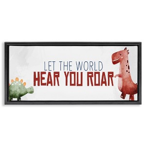 Stupell Industries Hear You Roar Dinosaurs, 25" x 11" - 1 of 4