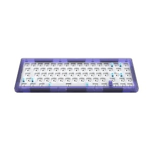 Electro Burst Purple Transparent Wireless Keyboard Barebones - 1 of 4