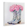 Stupell Industries Floral Shimmering Cowgirl Boot Wall Plaque Art - 3 of 4