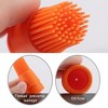 Unique Bargains Household Flexible Heat Resistant Non-stick Oil Bottle Brush Orange Green 2 Pcs - 2 of 4