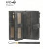 BEAFUP Womens Wallets,Large Capacity Credit Card Holder RFID,Wallet Women Double Zipper Pocket Leather Bifold Ladies Wristlet Clutch Wallet - 4 of 4