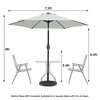 Sapphtopaz 7.5Ft Patio Umbrella Beach Umbrella for Outdoor Market Umbrella with Push Button Tilt and Crank for Garden, Beach, Deck, Backyard - 3 of 4