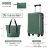 Kumasinova Hardshell Luggage Set of 3,20"Carry-On Spinner Suitcase with Lock,Airline-Approved ABS Luggage Travel Set with 2 Bags - 2 of 4