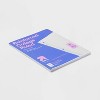 100ct College Ruled Reinforced Notebook Filler Paper - up&up™: 10.5x8 Inches, Loose Leaf, 20 lb, White, 100 Sheets - 3 of 3