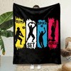 Volleyball Sports Action Print Flannel Throw Blanket - Soft, Non-Shedding, All-Season Polyester Bedding for Nap & Office - 2 of 4