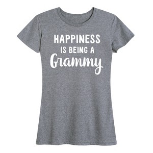 Women's - Instant Message - Happiness is Being a Grammy Short Sleeve Graphic T-Shirt - 1 of 4