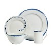 16pc Porcelain Isla Dinnerware Set - Tabletops Gallery: Round, Swirl Pattern, Service for 4, Includes Mugs & Bowls - image 2 of 4