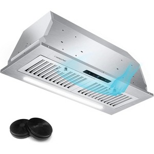 Range Hood Insert 30 Inch 900 CFM with 9 Speed Fan,Convenient Gesture Touch Control, ETL Listed, 3W LED Light Strip, Touch Control, Baffle & Charcoal Filters - 1 of 4