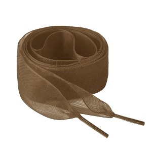 INSPIRE CHIC Wide Flat Snow Yarn Transparent Shoelaces 2 Pairs - 1 of 4