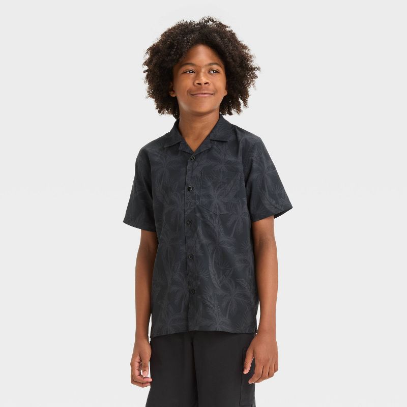 Boys' Printed Woven Shirt - All In Motion™, 1 of 5