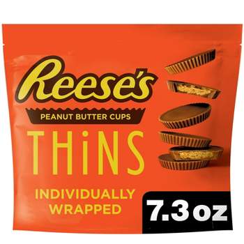 Reese's Peanut Butter Cups Thins Milk Chocolate Candy Pouch - 7.37oz