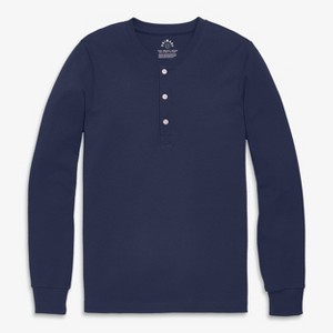 Primary Adult Organic Long Sleeve Henley Pj Top (Unisex Fit) - 1 of 1