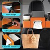 Car Back Seat Organizer with Cup Holder & Tissue Box, Multifunctional Storage with Hook for Phones & Snacks - 4 of 4