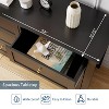 Modern 6 Drawer Dresser for Bedroom, 54" Wide Wooden Dressers with Large Storage,Handleless Chest of Drawers TV Stand for Living Room & Hallway - 4 of 4