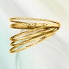 Ross-Simons 18kt Gold Over Sterling Jewelry Set: 5 Textured Bangle Bracelets - 4 of 4