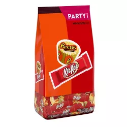 Reese's and Kit Kat Miniatures Milk Chocolate Assortment Candy Variety Pack - 33.36oz