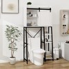 Over The Toilet Storage Cabinet With Adjustable Shelves And Sliding Barn Door,Side Organizer Cabinet For Bathroom, Restroom, Laundry-Cuddlewood - 2 of 4