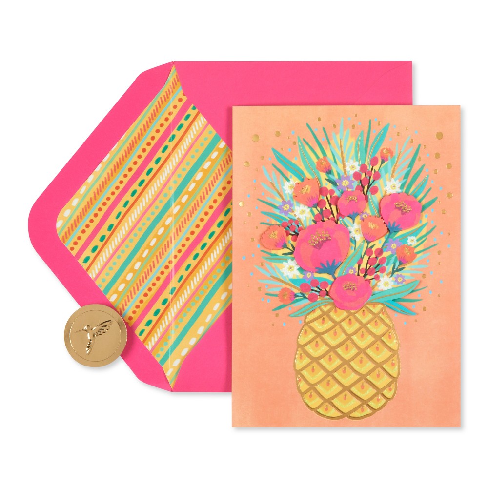 Photos - Other interior and decor Mother's Day Card for Mom, Grandma, Sister Floral Pineapple - PAPYRUS