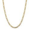 Black Bow Jewelry Men's 5.25mm 10k Yellow Gold Solid Concave Figaro Chain Necklace - 3 of 4