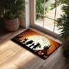 Halloween Pumpkin Ghost Home Decor Doormat, Suitable for Entrance, Bedroom, Living Room, Bathroom, Kitchen, Absorbent and Non-Slip Rug - 2 of 4