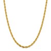Black Bow Jewelry 4.75mm 14k Yellow Gold Hollow Rope Chain Necklace - 2 of 4
